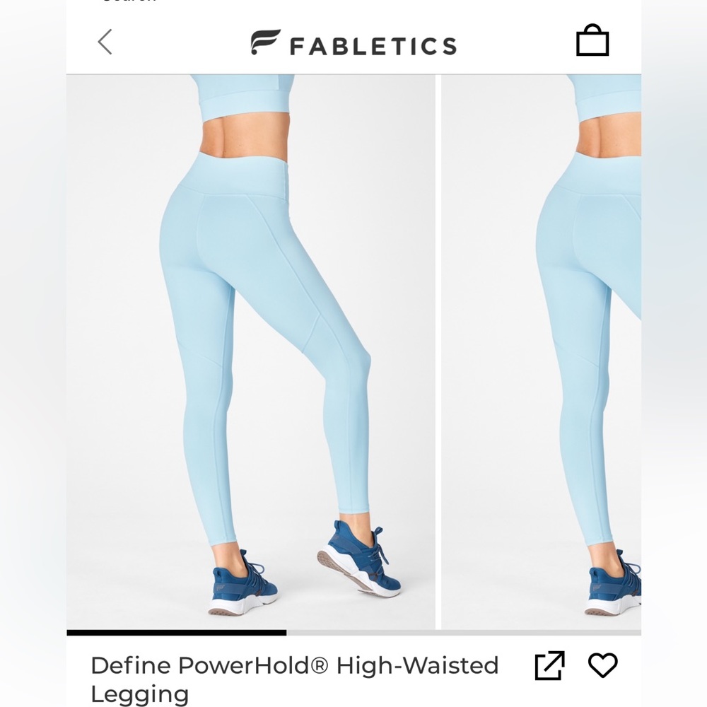 Fabletics light blue leggings